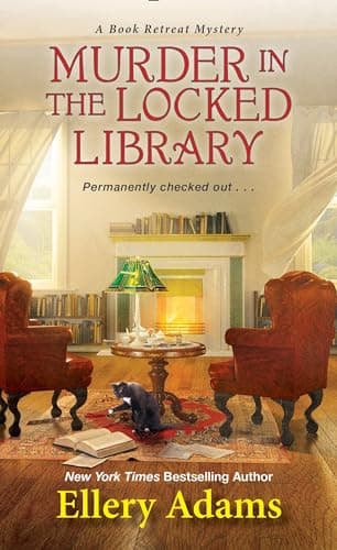 Book cover for Murder in the Locked Library (A Book Retreat Mystery) by Adams, Ellery