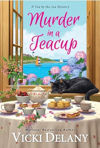Book cover for Murder in a Teacup (Tea by the Sea Mysteries) by Delany, Vicki