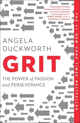 Book cover for Grit: The Power of Passion and Perseverance by Duckworth, Angela