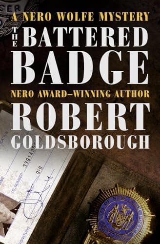 Book cover for The Battered Badge (The Nero Wolfe Mysteries) by Goldsborough, Robert