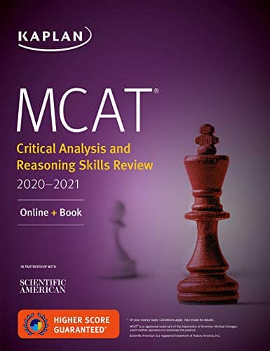 Book cover for MCAT Critical Analysis and Reasoning Skills Review 2020-2021: Online + Book (Kaplan Test Prep) by Kaplan Test Prep