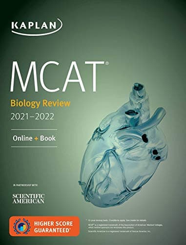 Book cover for MCAT Biology Review 2021-2022: Online + Book (Kaplan Test Prep) by Kaplan Test Prep