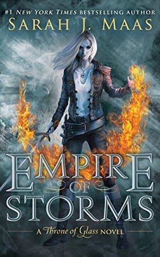 Book cover for Empire of Storms (Throne of Glass, 5) by Maas, Sarah J.