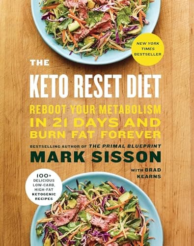 Book cover for The Keto Reset Diet: Reboot Your Metabolism in 21 Days and Burn Fat Forever by Sisson, Mark