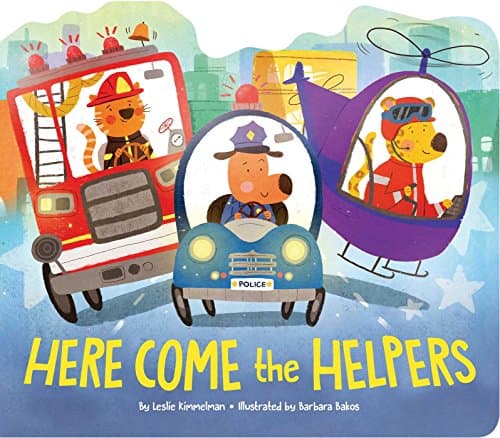 Book cover for Here Come the Helpers by Kimmelman, Leslie