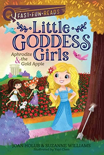 Book cover for Aphrodite & the Gold Apple: A QUIX Book (3) (Little Goddess Girls) by Holub, Joan