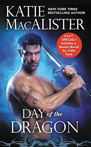 Book cover for Day of the Dragon: Two full books for the price of one (Dragon Hunter, 2) by MacAlister, Katie
