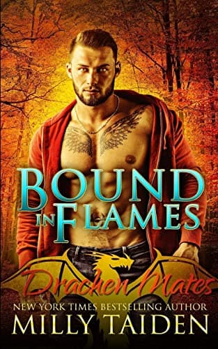 Book cover for Bound in Flames (Drachen Mates) by Taiden, Milly
