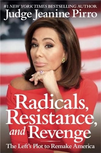 Book cover for Radicals, Resistance, and Revenge: The Left's Plot to Remake America by Pirro, Judge Jeanine
