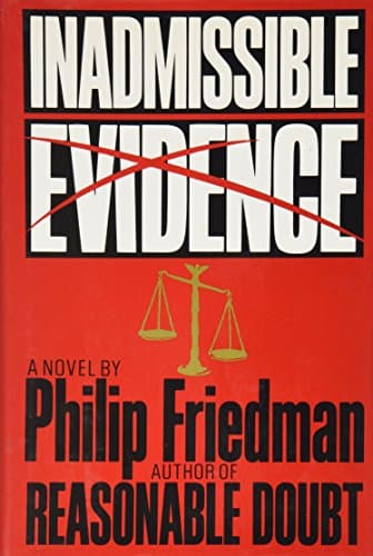 Book cover for Inadmissible Evidence by Friedman, Philip