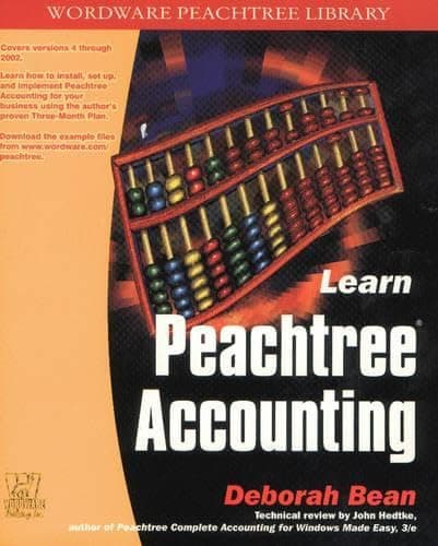 Book cover for Learn Peachtree Accounting by Bean, Deborah