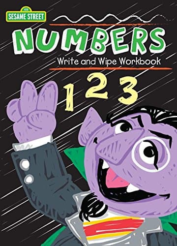 Book cover for Sesame Street Write & Wipe Workbooks - Numbers - The Count by Kappa Books Publishers