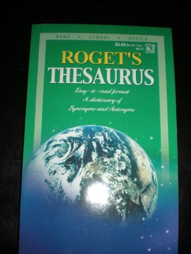 Book cover for Roget's Thesaurus for Home School and Office by Kappa Books Publishers LLC