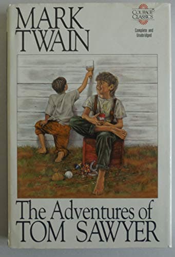 Book cover for The Adventures of Tom Sawyer (Courage Literary Classic) by Twain, Mark