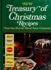Book cover for New Treasury of Christmas Recipes by Publications International