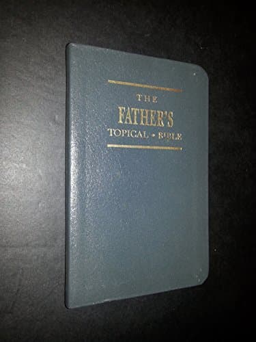 Book cover for Fathers Topical Bible Blue by Honor Books