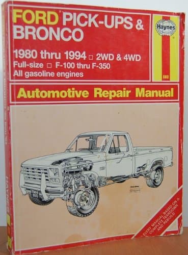 Book cover for Haynes Ford Pick-Ups/Bronco Automotive Repair Manual 1980-1994 by Haynes, John H.