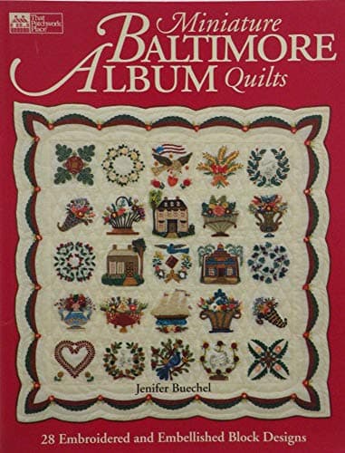 Book cover for Miniature Baltimore Album Quilts by Buechel, Jenifer