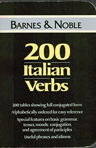 Book cover for 200 Italian Verbs (Language - Italian) by Unknown