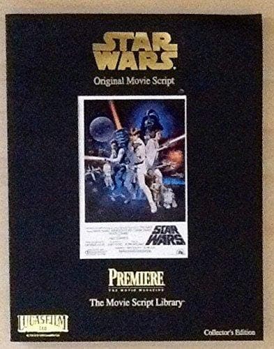 Book cover for Star Wars Original Movie Script by George Lucas