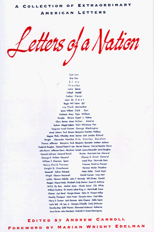 Book cover for Letters of a Nation: A Collection of Extraordinary American Letters by Carroll, Andrew