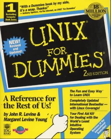 Book cover for Unix for Dummies by John R. Levine & Margaret Levine Young