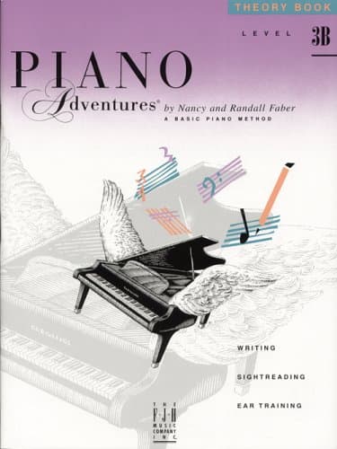Book cover for Piano Adventures Theory Book, Level 3B by Nancy & Randall Faber