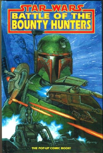 Book cover for Battle of the Bounty Hunters (Star Wars) [Pop-up Comic Book] by Ryder Windham