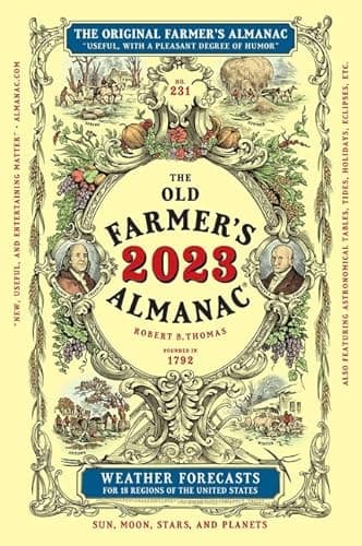 Book cover for The 2023 Old Farmer's Almanac Trade Edition (Old Farmer's Almanac, 231) by Old Farmer's Almanac