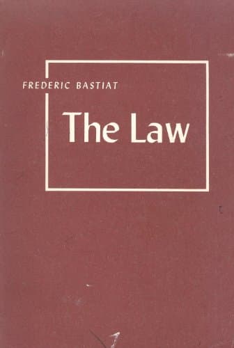 Book cover for LAW by Frederic Bastiat