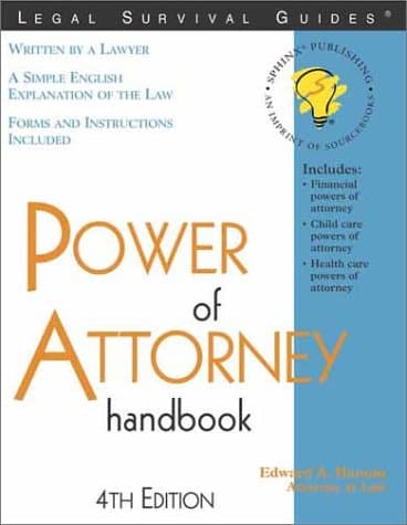 Book cover for Power of Attorney Handbook (Power of Attorney Handbook) by Edward A. Haman