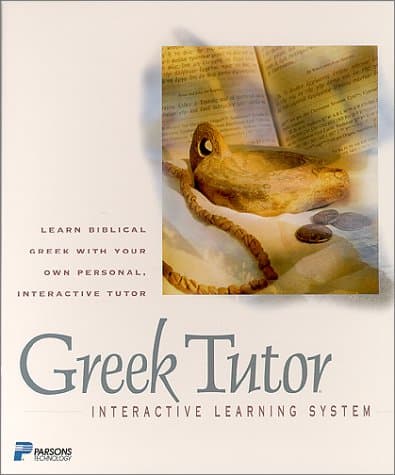 Book cover for Greek Tutor: Learn Biblical Greek with Your Own Personal, Interactive Tutor with Flash Cards by Parsons Technology