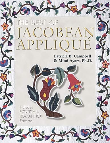 Book cover for The Best of Jacobean Applique by Campbell, Patricia B.