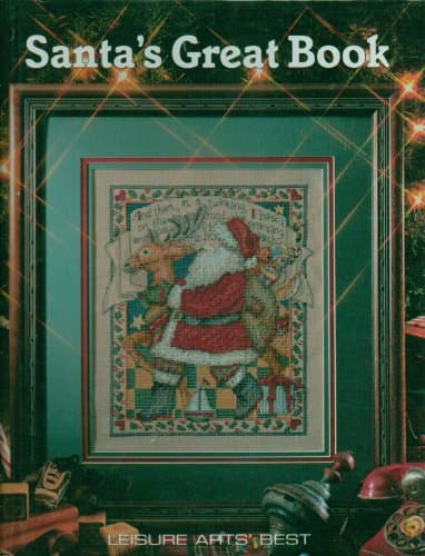 Book cover for Santa's great book (Leisure Arts best) by Leisure Arts