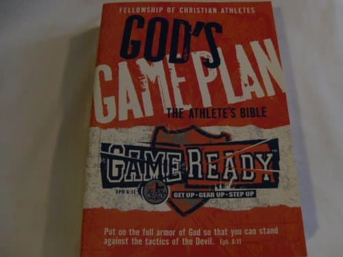 Book cover for God's Game Plan the Athletes Bible Game Ready by Fellowship of Christian Athletes