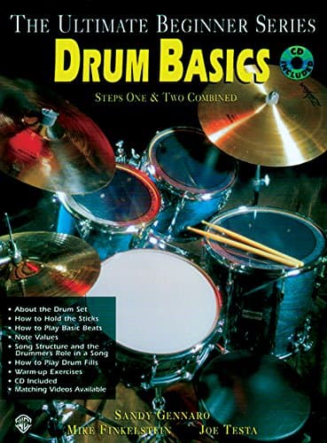 Book cover for Ultimate Beginner Drum Basics: Steps One & Two, Book & CD (The Ultimate Beginner Series) by Gennaro, Sandy