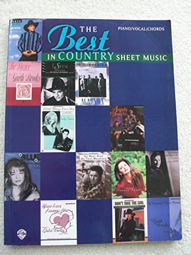Book cover for The Best in Country Sheet Music by Unknown