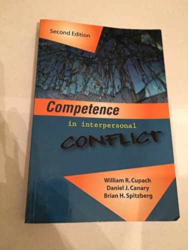 Book cover for Competence in Interpersonal Conflict by William R. Cupach