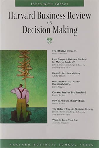 Book cover for Harvard Business Review on Decision Making by Harvard Business School Press