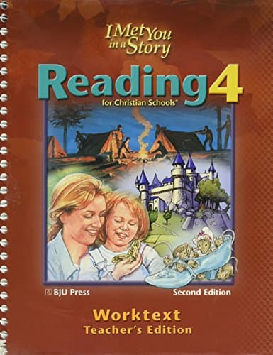 Book cover for Reading 4 for Christian Schools, Worktext Answer Key: I Met You in a Story, 2nd Edition by Eileen M. Berry