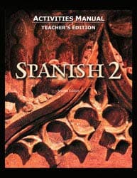 Book cover for Spanish 2 Activity Manual Teacher's Edition 2nd Edition by Beulah F Hagar