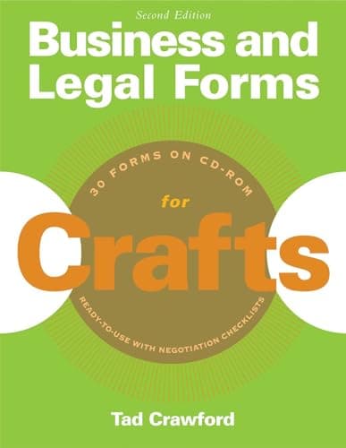 Book cover for Business and Legal Forms for Crafts (Business and Legal Forms Series) by Crawford, Tad