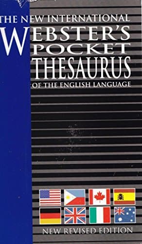 Book cover for The New International Webster's Pocket Thesaurus of the English Language, New Revised Edition by Trident Press International