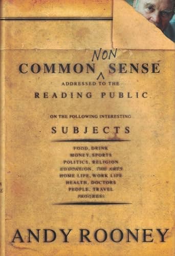 Book cover for Common Nonsense by Andy Rooney