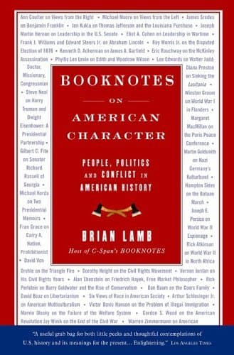 Book cover for Booknotes: On American Character by Lamb, Brian