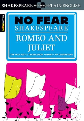 Book cover for Romeo and Juliet: No Fear Shakespeare Side-by-Side Plain English by Shakespeare, William