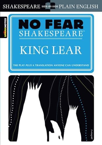 Book cover for King Lear: No Fear Shakespeare Side-By-Side Plain English (Sparknotes No Fear Shakespeare) by Sparknotes