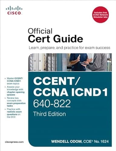 Book cover for CCENT / CCNA ICND1 640-822 Official Cert Guide by Odom, Wendell