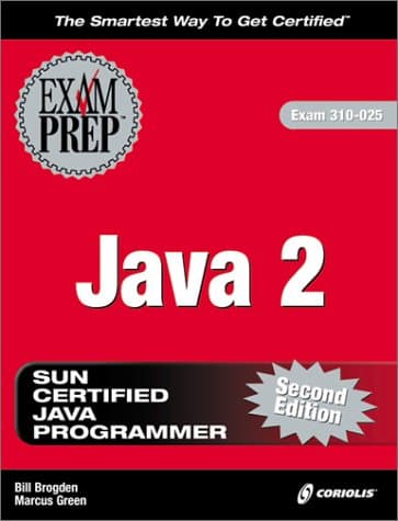Book cover for Java 2 Exam Prep, Second Edition (Exam: 310-025) by Green, Marcus