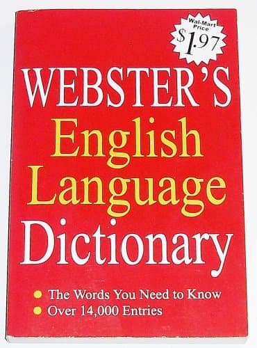 Book cover for Webster's English Language Dictionary by Staff of Publisher